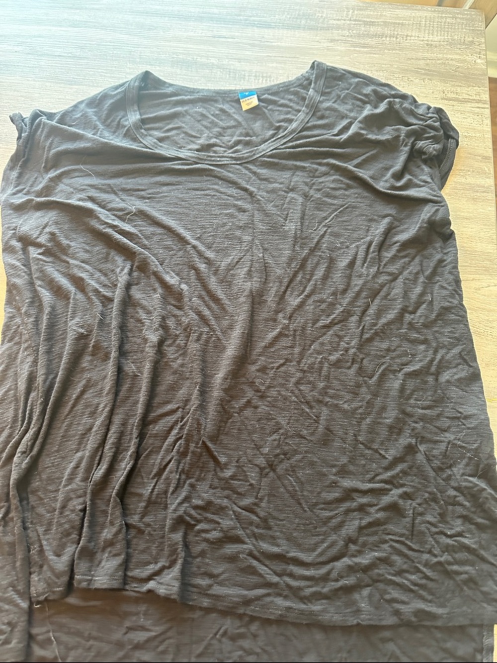 Old Navy Black Scoop Neck Tee - Luxe M